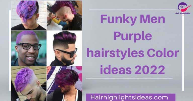Funky Men Purple Hairstyles Color ideas 2022