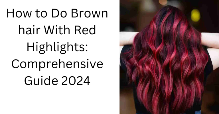 brown hair with red highlights